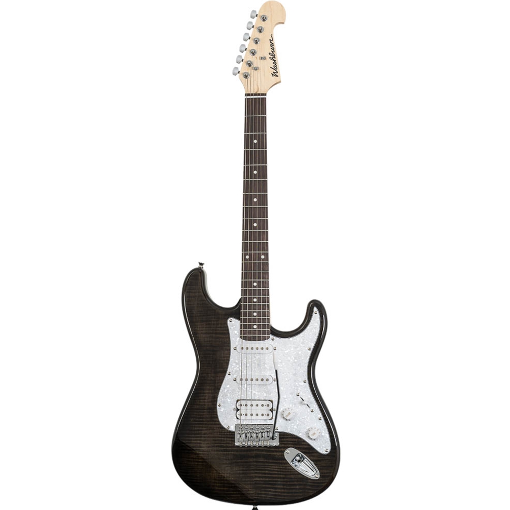 Washburn SDFTB Sonamaster Deluxe Electric Guitar, Transparent Black