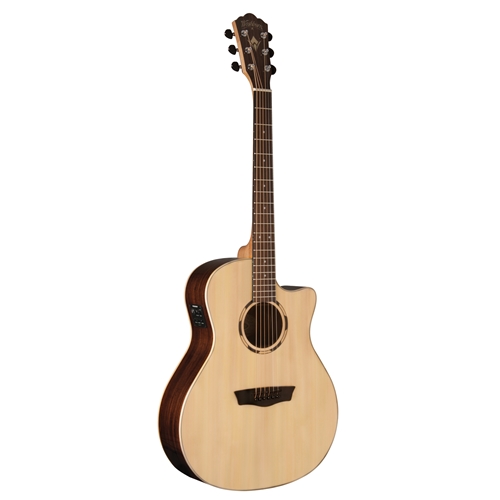 Washburn WLO20SCE-O-U Woodline Orchestra Cutaway Acoustic Electric Guitar, Natural