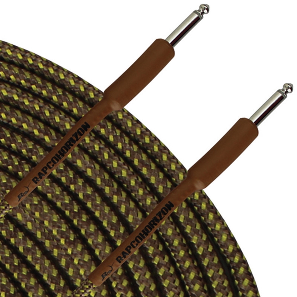Rapco-Horizon CLOTH-15.VIN-I 15 Foot Cloth Tweed Guitar/ Instrument Cable