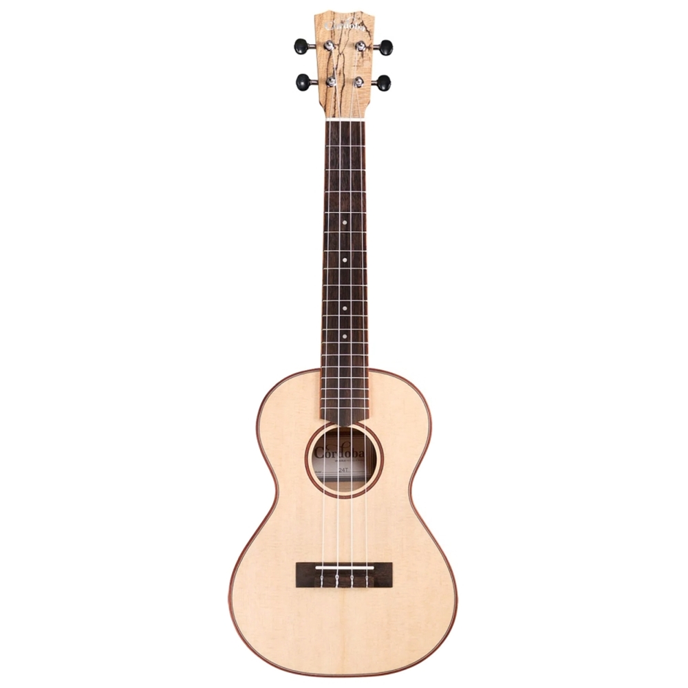 Cordoba 24TSPTENORUKE 24T Tenor Ukulele, Spruce/Spalted Maple