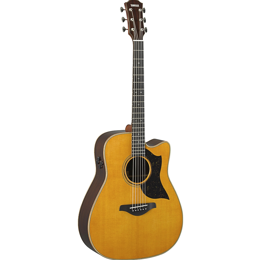 Yamaha A5R VN Acoustic Electric Dreadnought Guitar, Vintage Natural w/Hardshell Case
