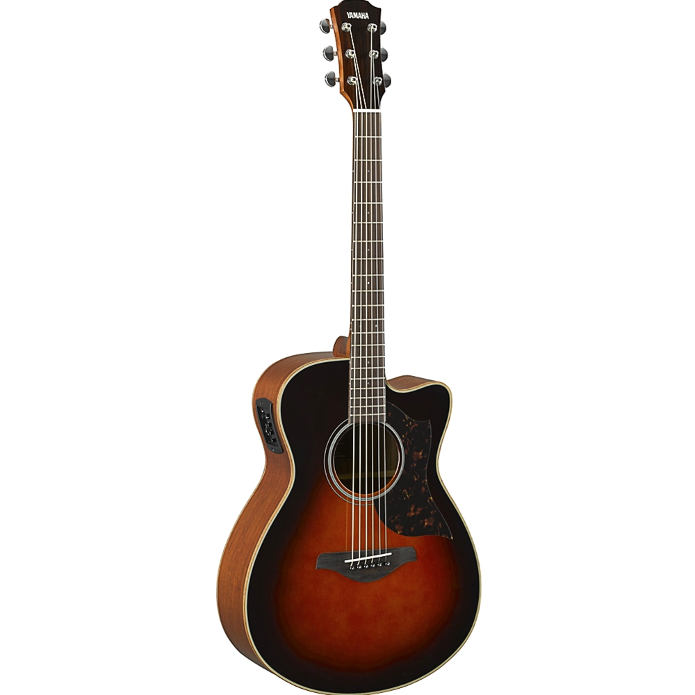 Yamaha AC1MTBS Acoustic Electric Small Body Guitar, Tobacco Brown Sunburst