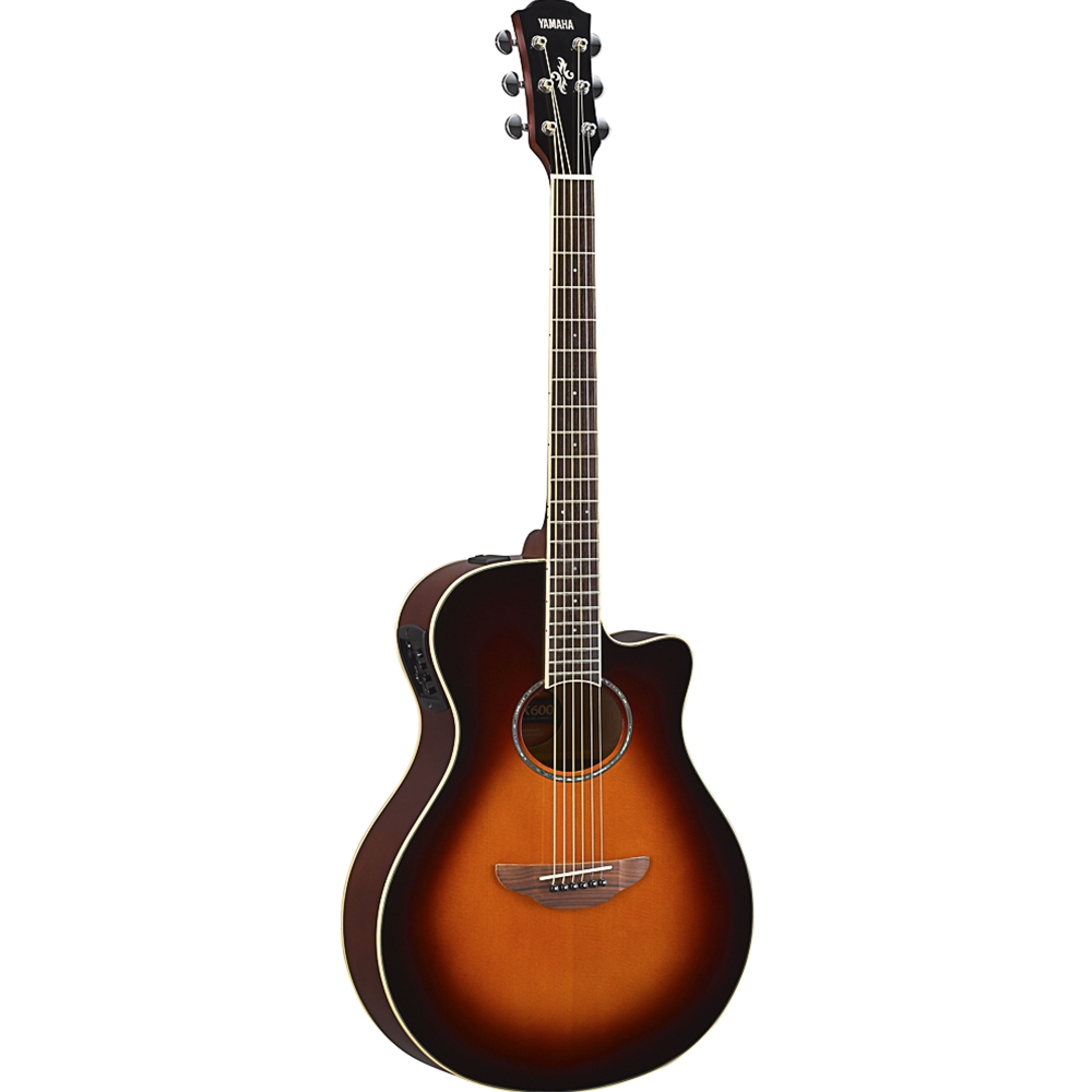 Yamaha APX600OVS Thinline Acoustic Electric Guitar, Old Violin Sunburst