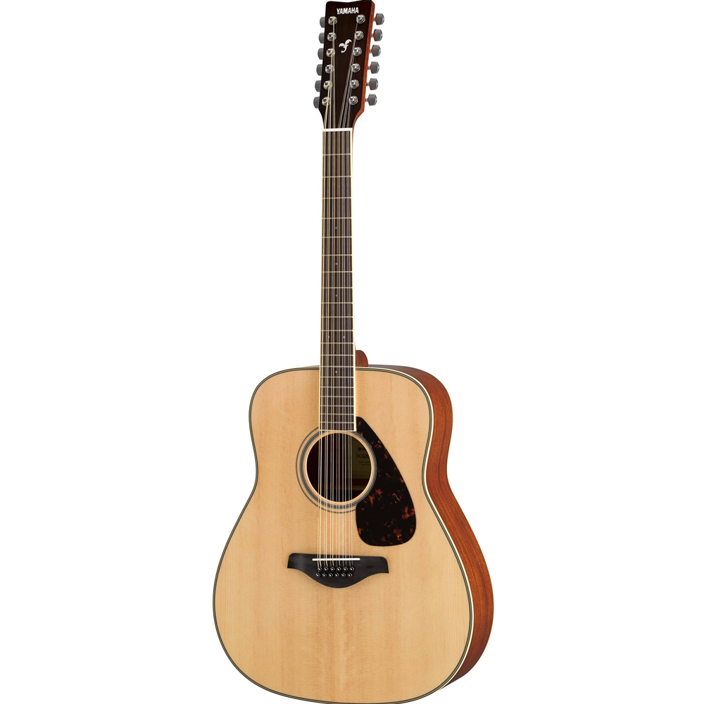 Yamaha FG820-12 Solid Top 12-String Dreadnought Guitar, Natural