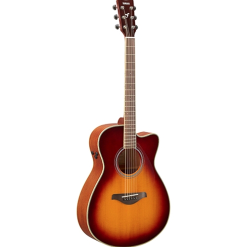 Yamaha FSC-TABS Transacoustic Acoustic Electric Small Body Cutaway Guitar, Brown Sunburst