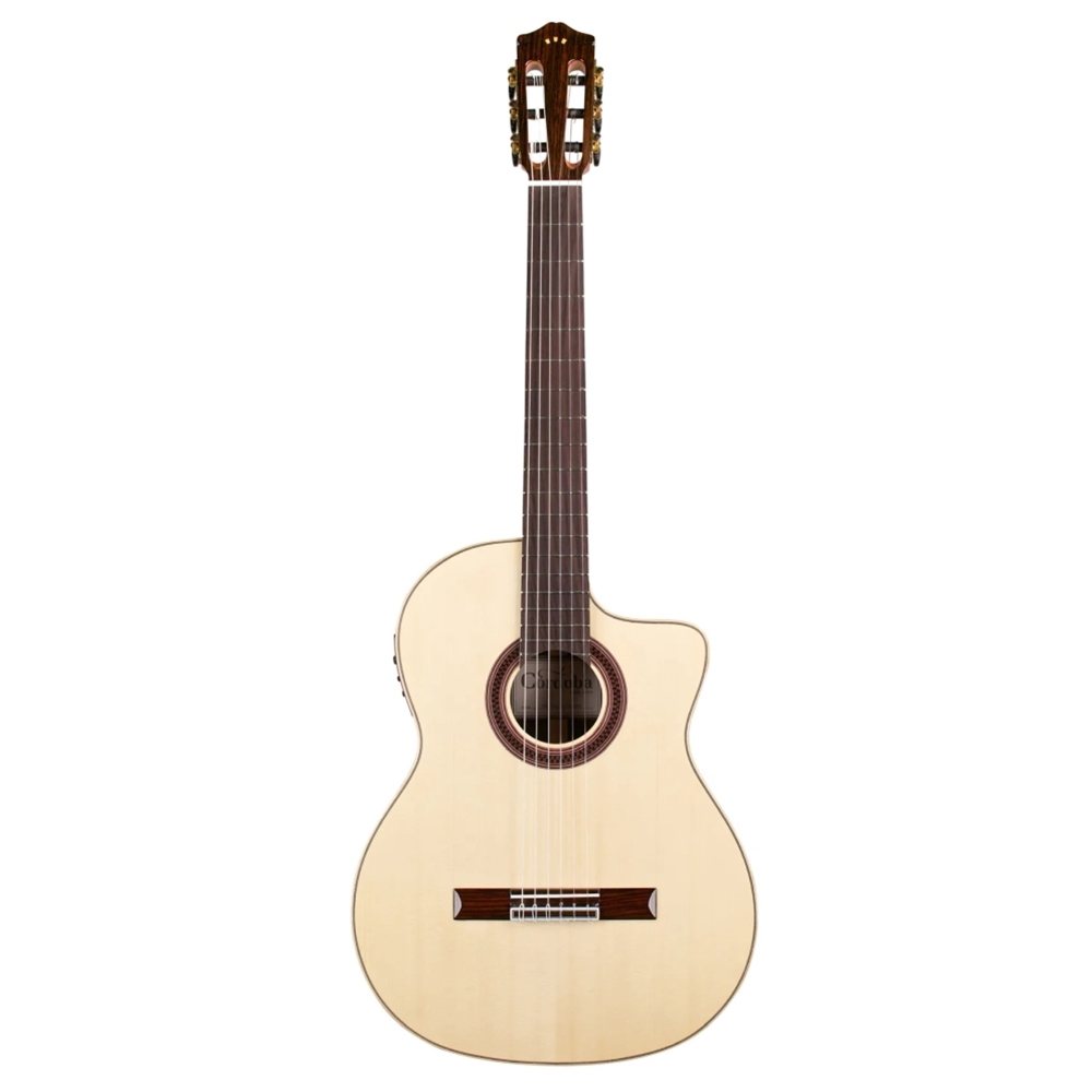 Cordoba GKSTUDIONEGRA Negra Classical Acoustic Electric Guitar, Spruce/Rosewood