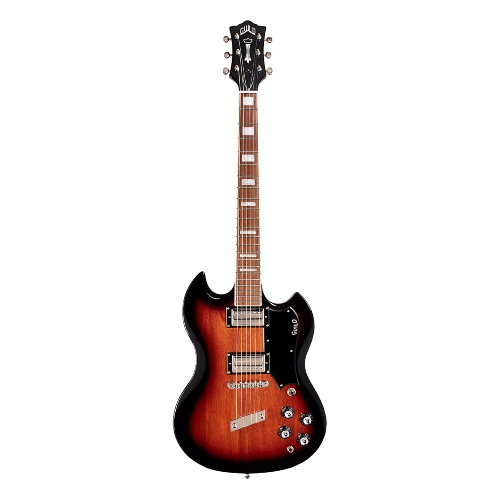 Guild POLARADLXVSB Polara Deluxe Electric Guitar, Vintage Sunburst