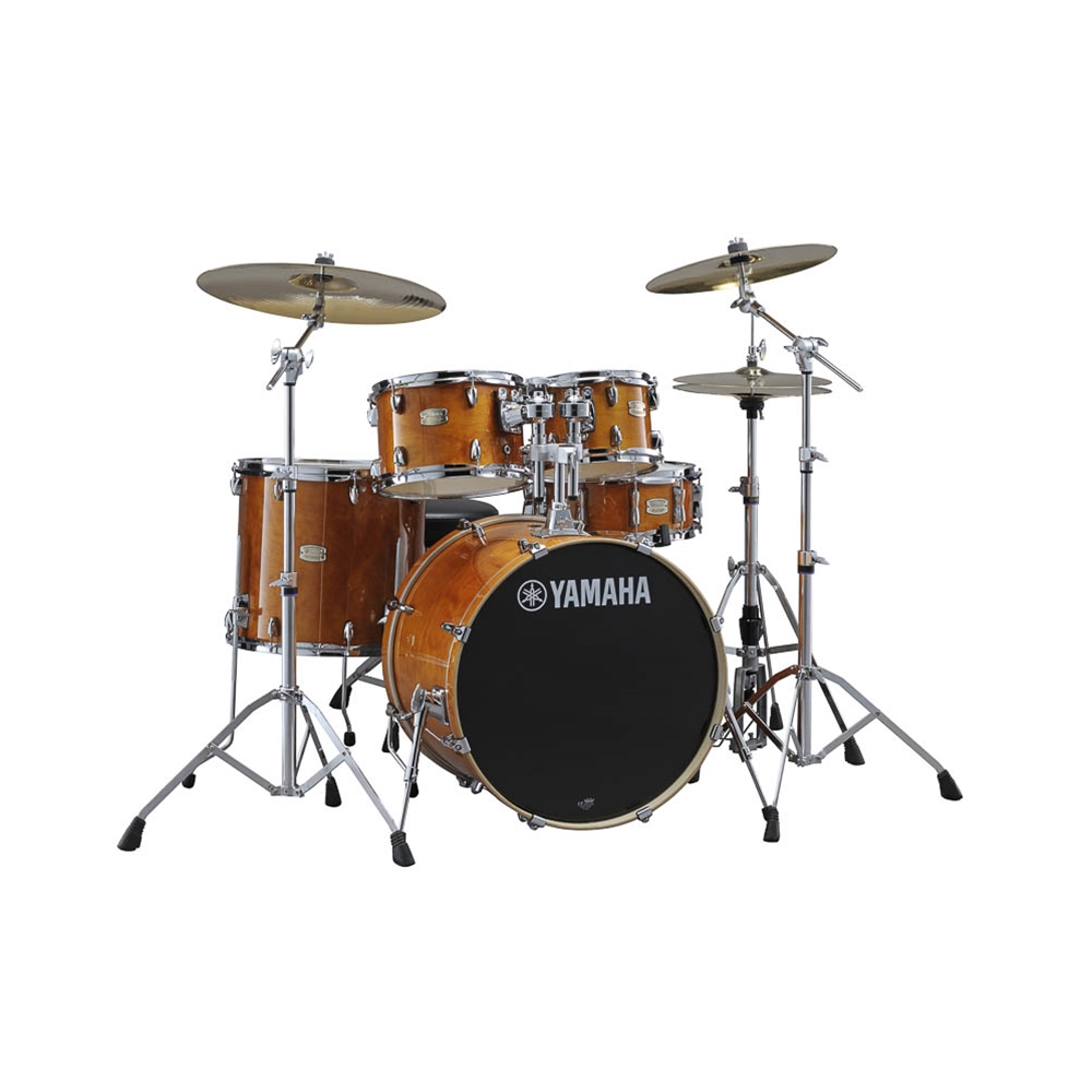 Yamaha SBP2F50HA Stage Custom Birch 5 Piece Acoustic Drum Shell Pack Set, Honey Amber - SAVE $80 to 6/30/24!