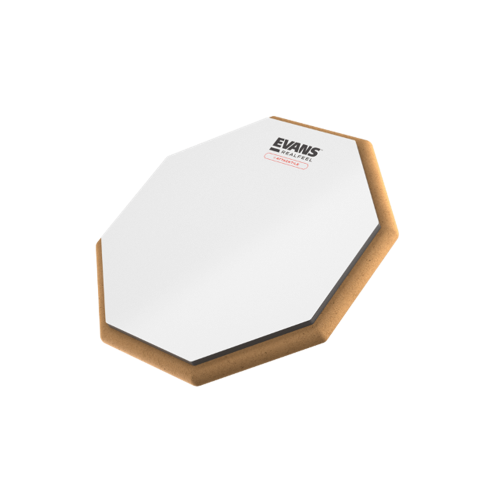 Evans RF10G-AT RealFeel 1-Sided Attacktile Practice Pad, 10 Inch