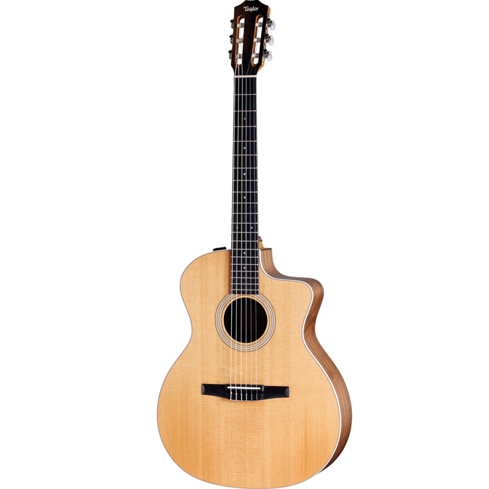 Taylor  214CE-N Nylon String Acoustic-Electric Guitar, Sitka Spruce/Rosewood, w/ Gig Bag