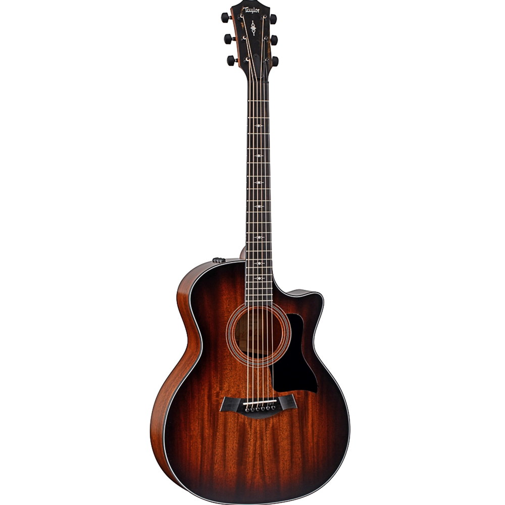 Taylor  324CE Acoustic-Electric Guitar, Mah/Mah Shaded Edgeburst, w/ Deluxe Hardshell Case