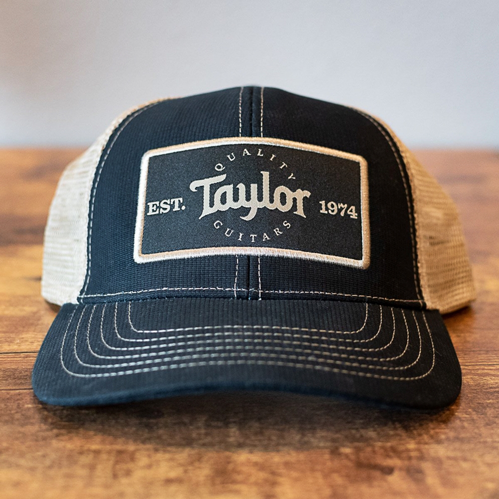 Taylor  390 Trucker Cap,Black/Khaki, Patch