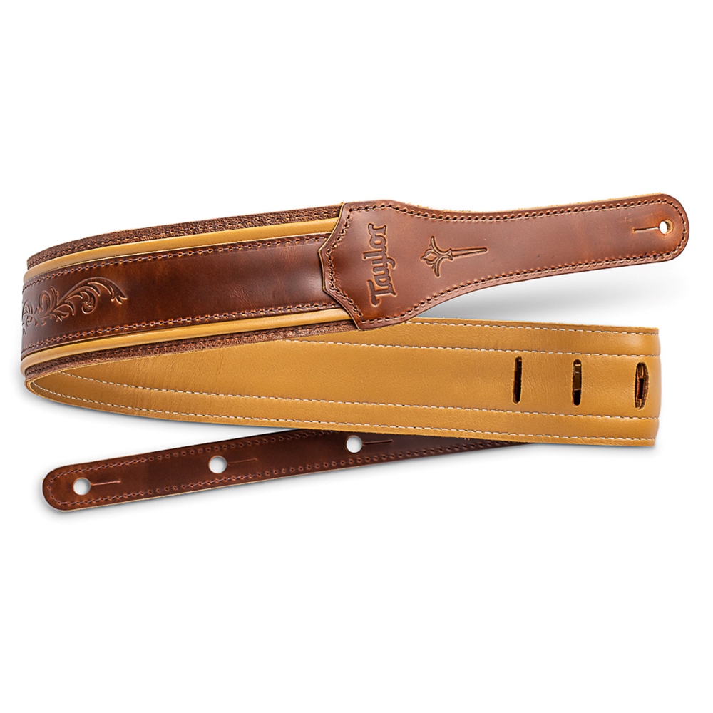 Taylor  4118-25 Nouveau Strap,Med Brown Leather,2.5" Brn,Butterscotch,Distress Brn