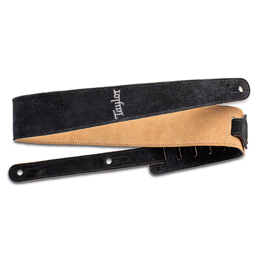 Taylor  4401-25 Strap,EmbroideredSuede,Black,2.5"