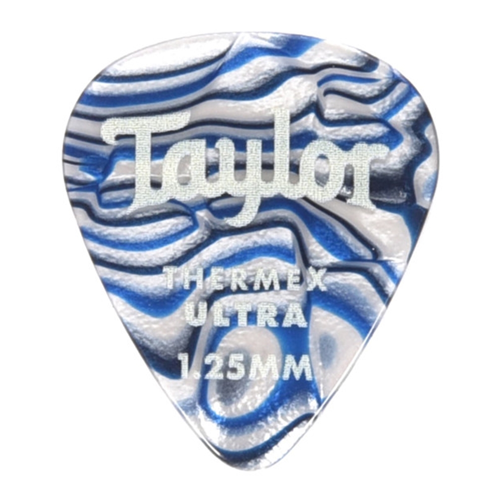 Taylor  80727 Prem 351 Thermex UltraPicks,Blue Swirl, 1.25mm,6-Pack