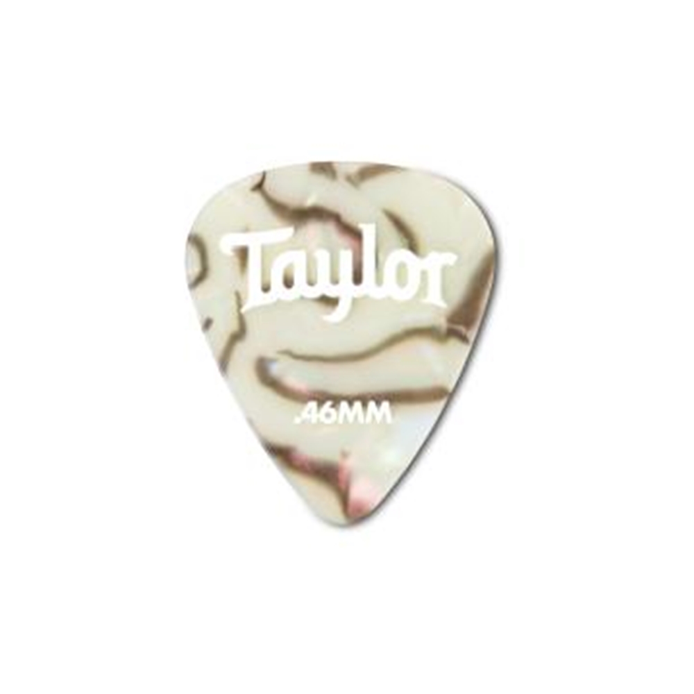 Taylor  80734 Celluloid 351 Picks,Abalone,0.46mm,12 Pack