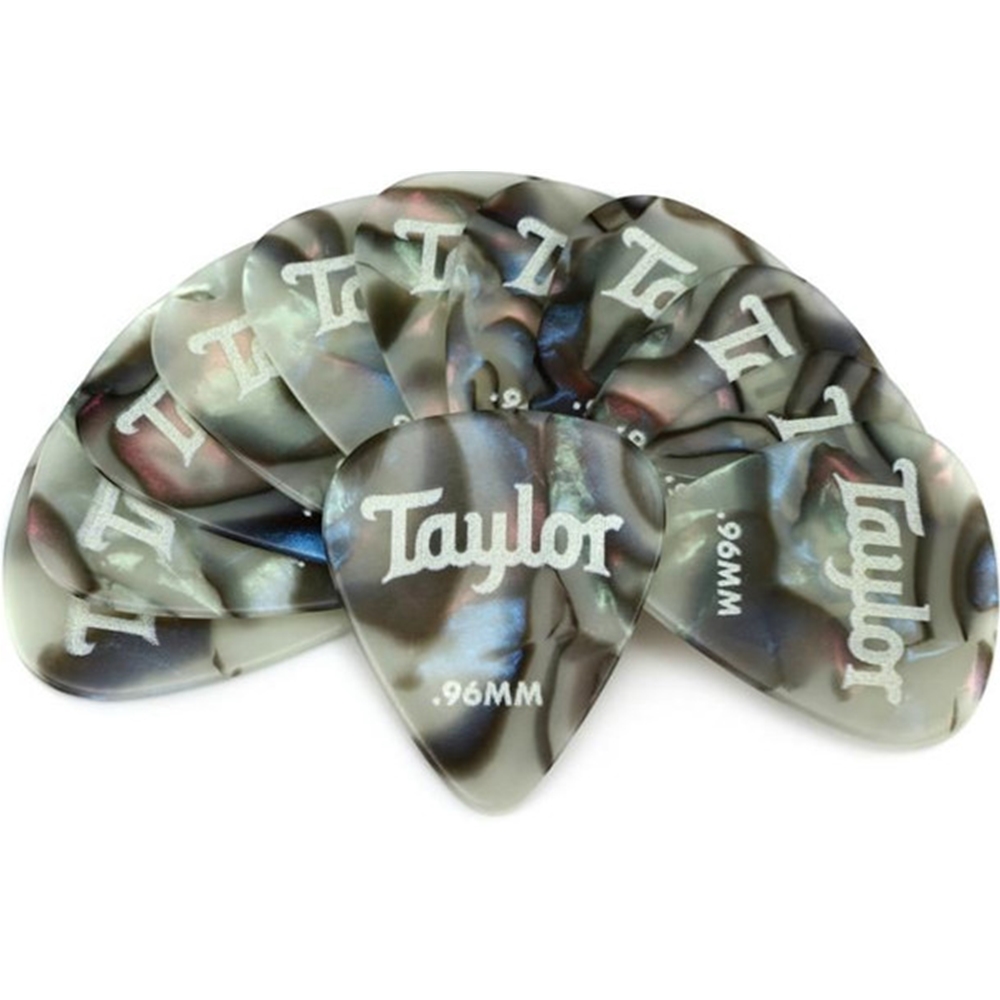 Taylor  80736 Celluloid 351 Picks,Abalone,0.96mm,12 Pack