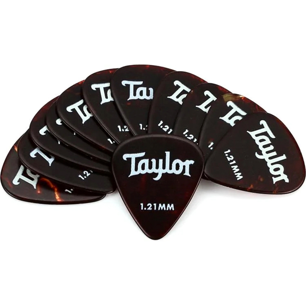 Taylor  80778 Celluloid 351 Picks,Tort Shell,1.21mm 12 Pack