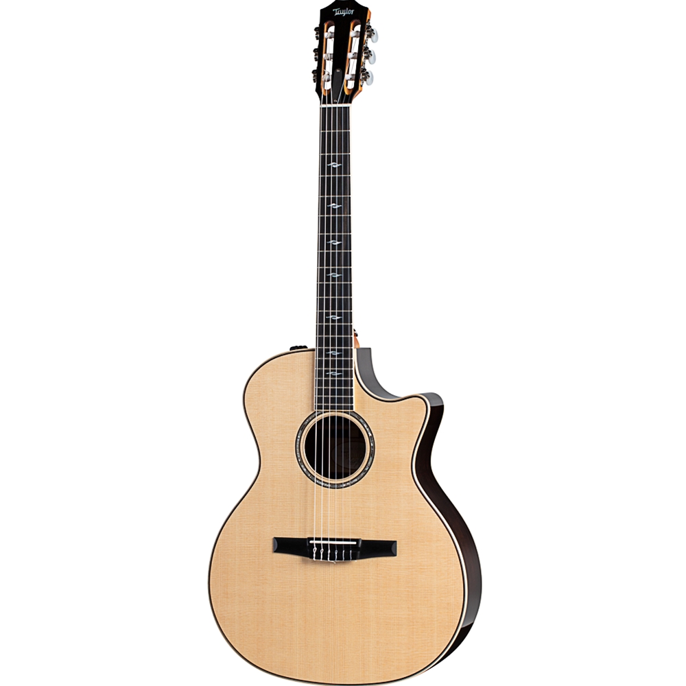 Taylor  814CE-N Nylon String Acoustic-Electric Guitar - Sitka Spruce/Rosewood, Radius Armrest