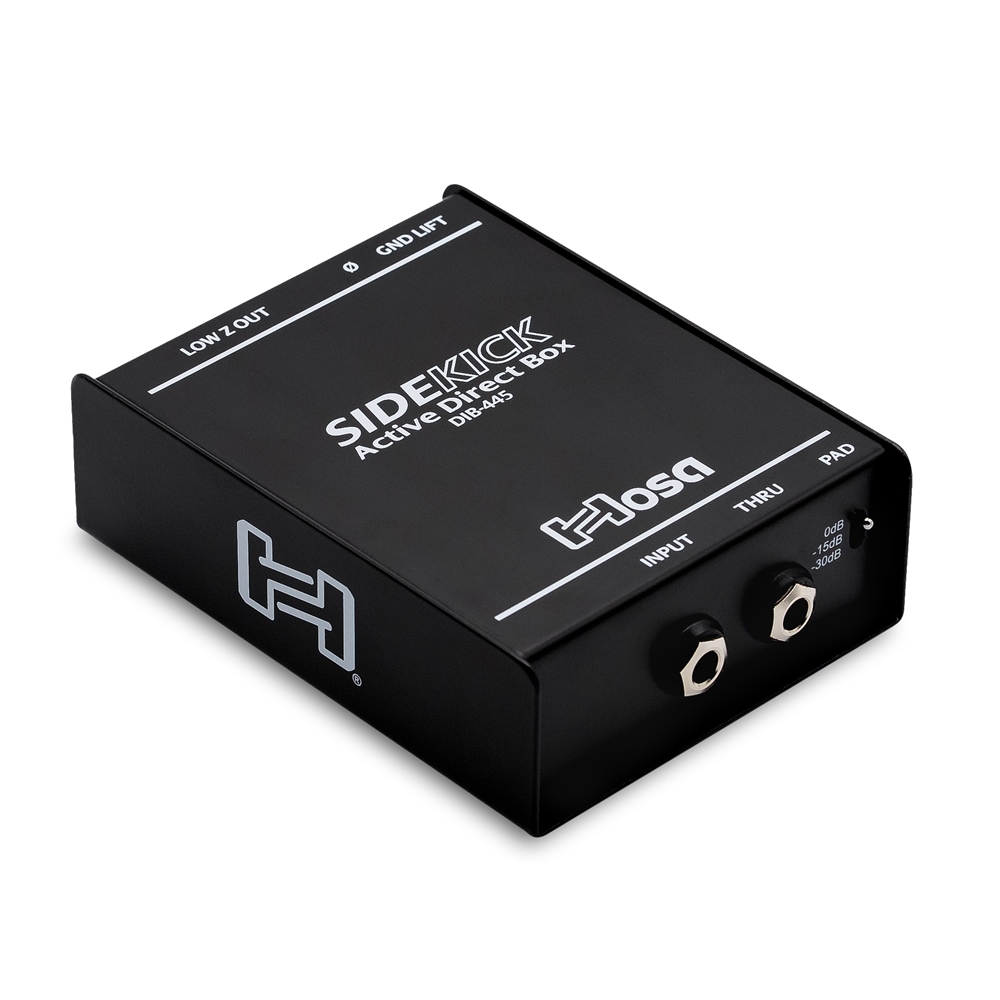 Hosa DIB-445 Pro-Conex Sidekick Active DI / Direct Box, 1/4 in TS to XLR3M