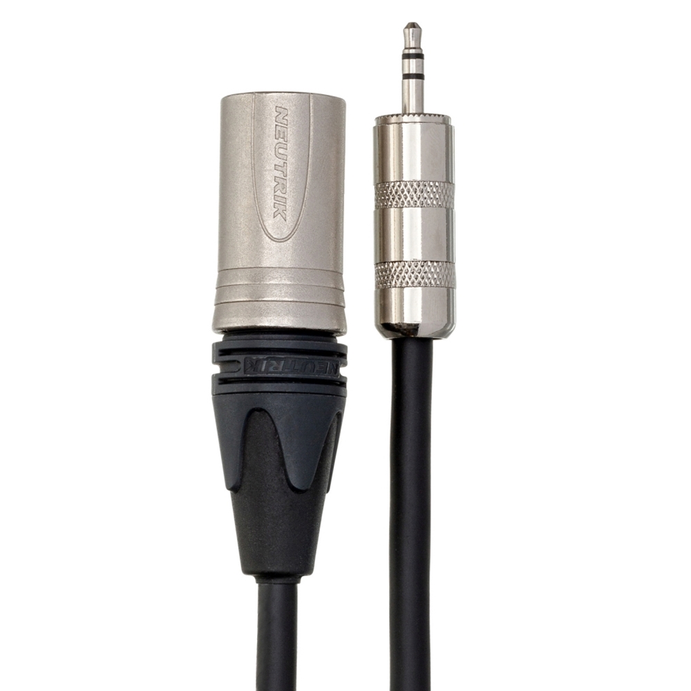 Hosa  MMX-101.5 Camcorder Microphone Cable,  3.5 mm TRS to Neutrik XLR3M, 1.5 ft