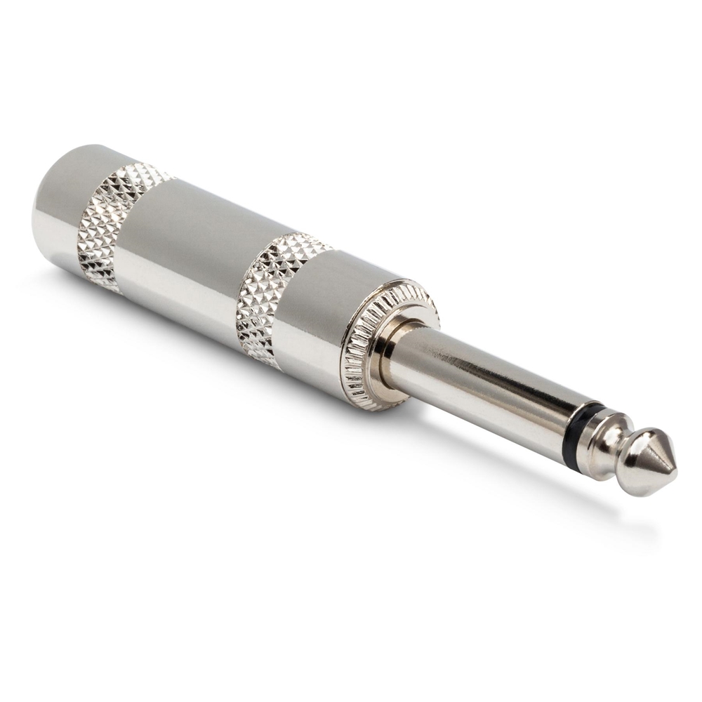 Hosa PLG-025W Connector, 1/4 in TS, Wide Opening