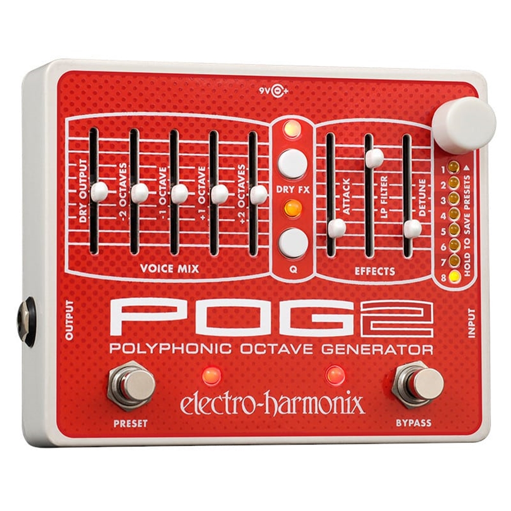 Electro-Harmonix POG2 Polyphonic Octave Generator Advanced Algorithm Guitar Effects Pedal