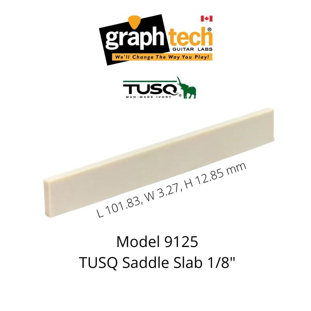 Graph Tech  PQ-9125-00 TUSQ Acoustic Saddle Slab 1/8"
