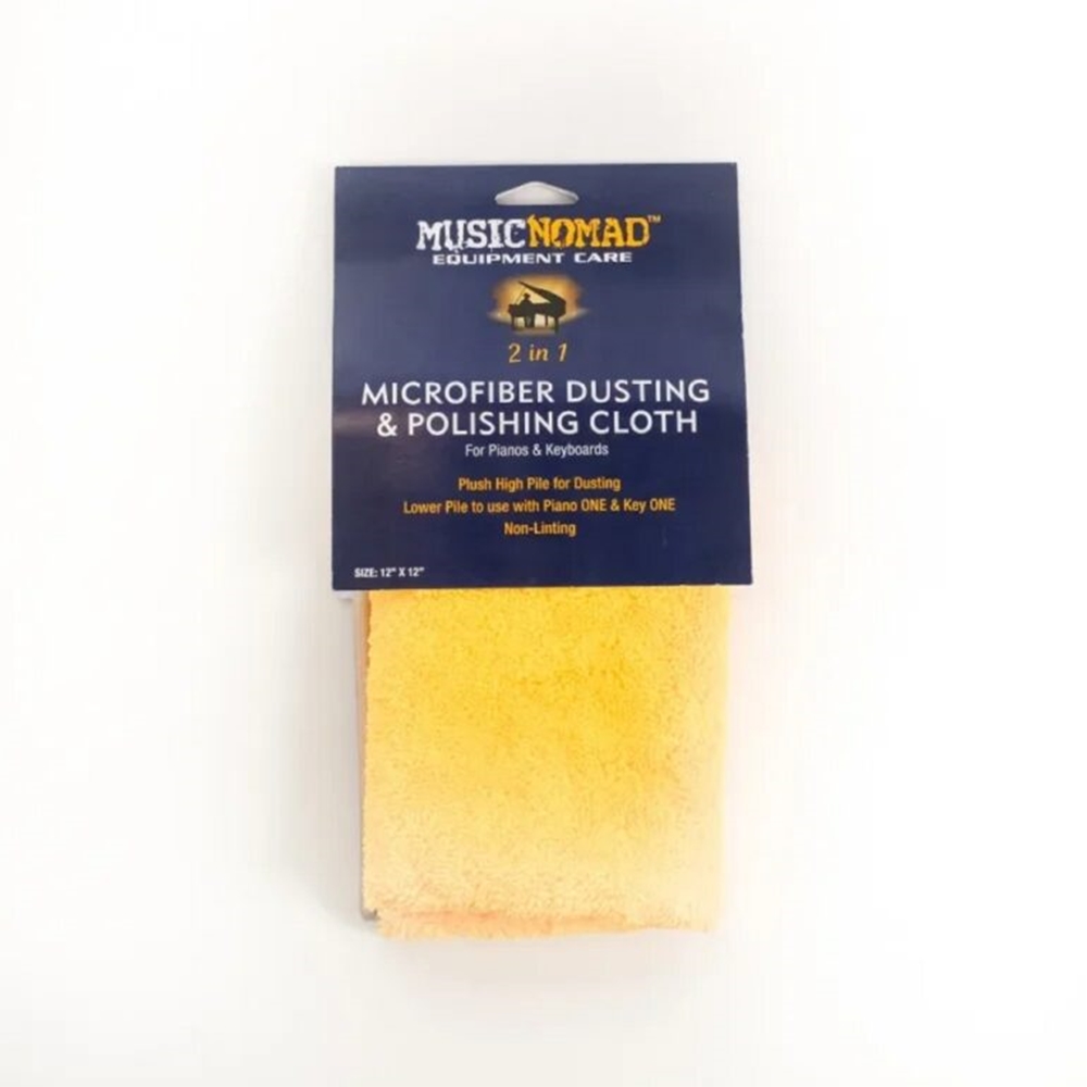 Music Nomad MN230 Microfiber Dusting & Microfiber Polishing Cloth for Pianos & Keyboards