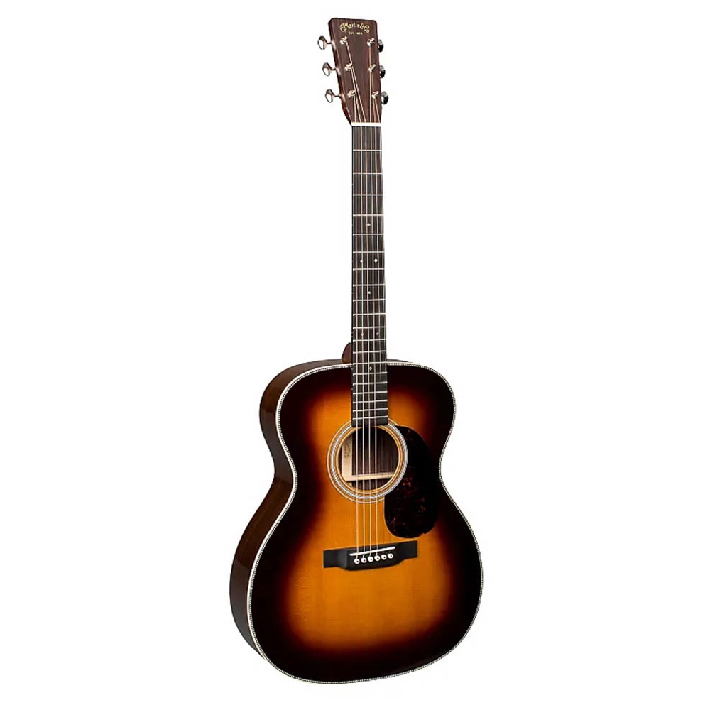 Martin 000-28-SB Auditorium Acoustic Guitar - Spruce/East Indian Rosewood, 1935 Sunburst w/ Molded Hardshell Case