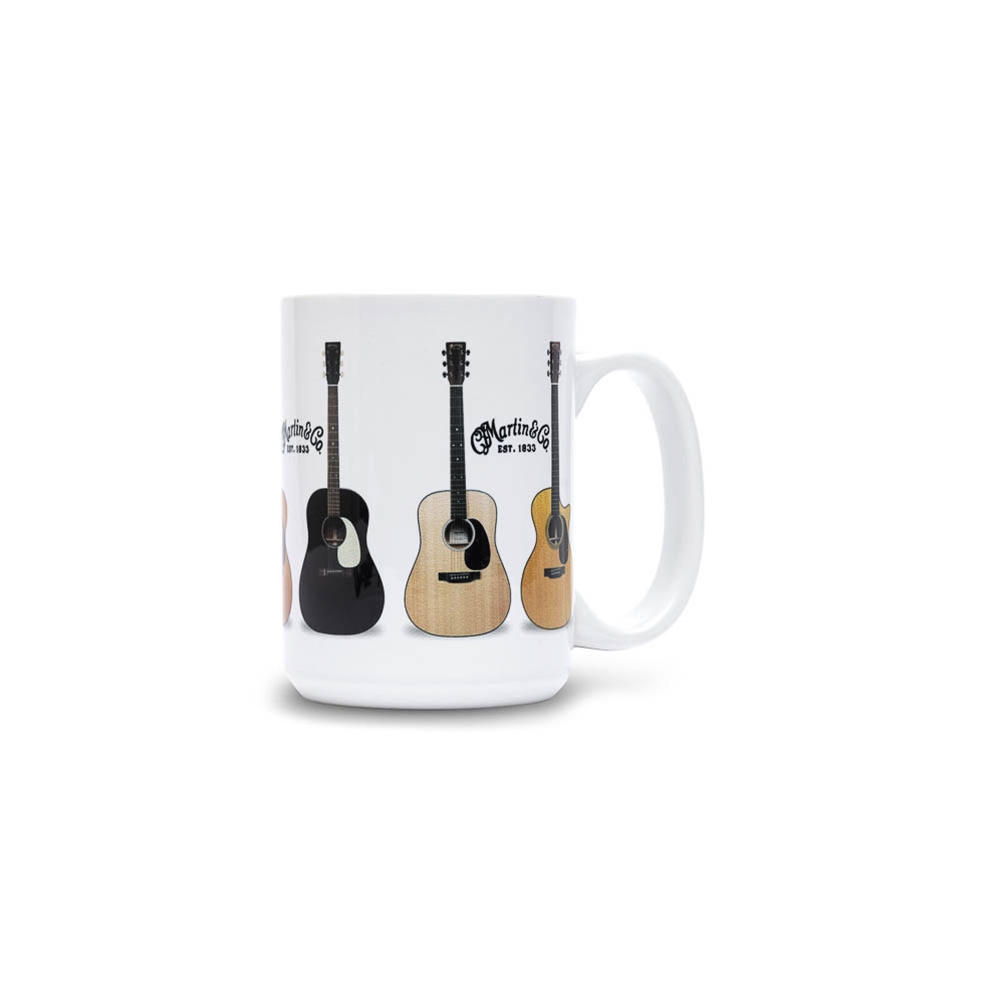 Martin 18N0243 Ceramic Guitars Oversize Mug, White, 15oz