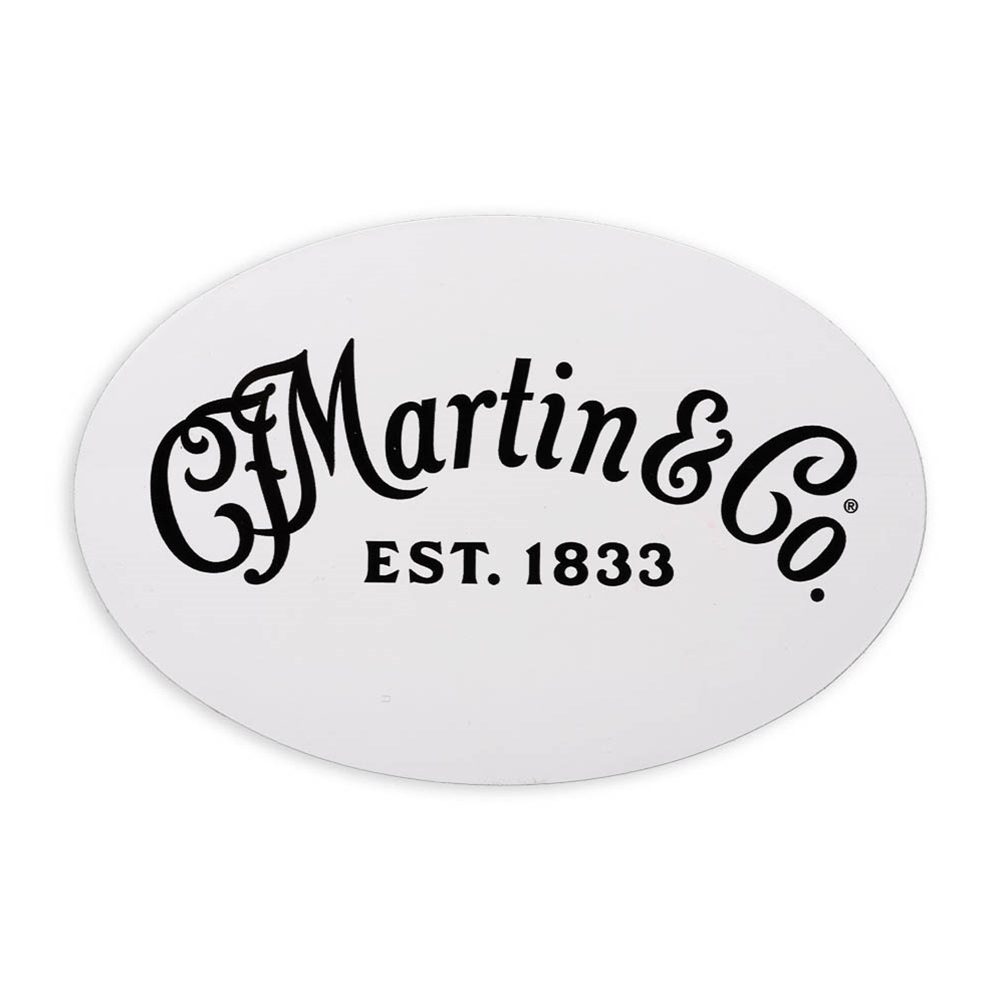 Martin 18N0353 Sticker, White w/Black Logo