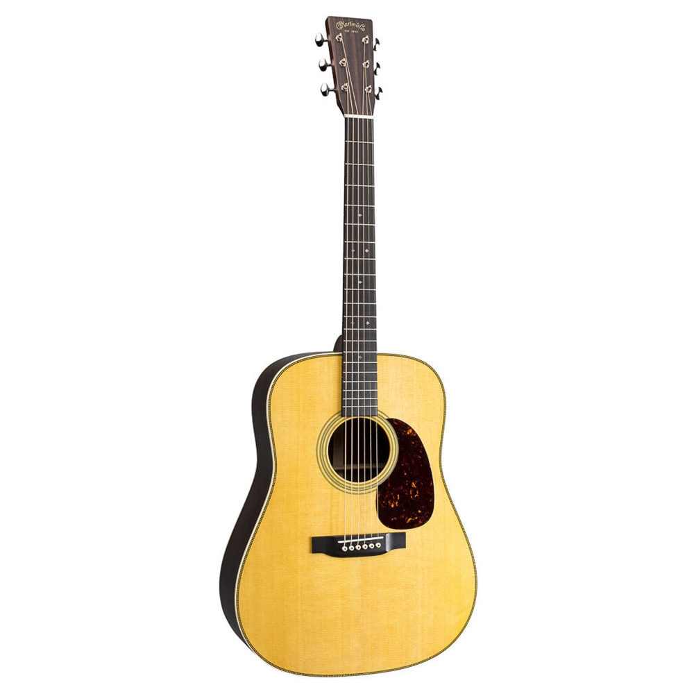 Martin HD-28 Herringbone Dreadnought Acoustic Guitar - Spruce/Rosewood w/ Molded Hardshell Case