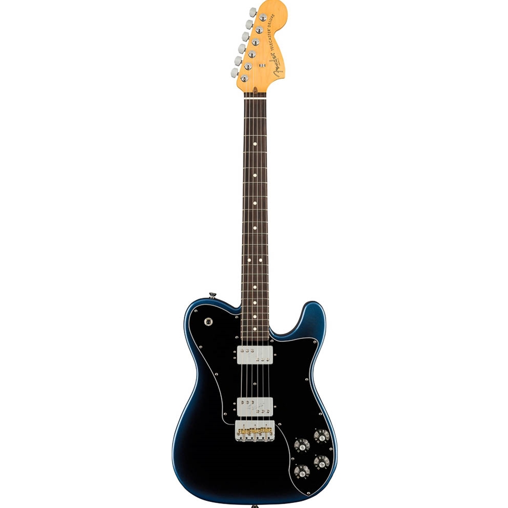 Fender 0113960761 American Professional II Telecaster Electric Guitar Deluxe w/Deluxe Molded Case, Dark Night!