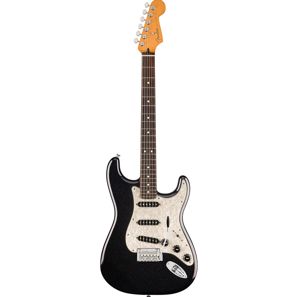 Fender 0147040397 70th Anniversary Player Stratocaster Electric Guitar w/Deluxe Gig Bag, Nebula Noir