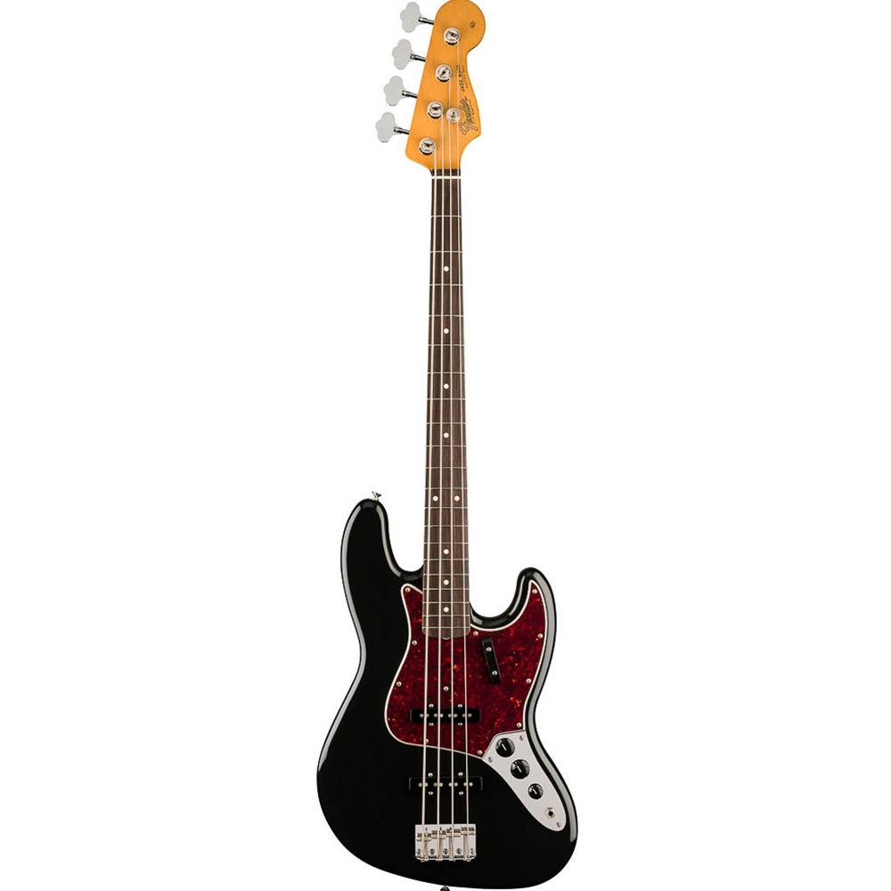 Fender 0149230306 Vintera II '60s Jazz Electric Bass Guitar w/Deluxe Gig Bag, Black