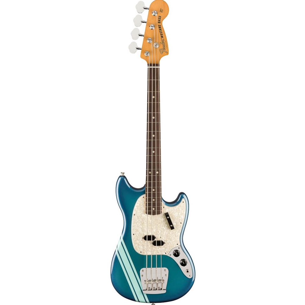Fender 0149260320 Vintera II '70s Competition Mustang Electric Bass Guitar w/Deluxe Gig Bag, Competition Burgundy