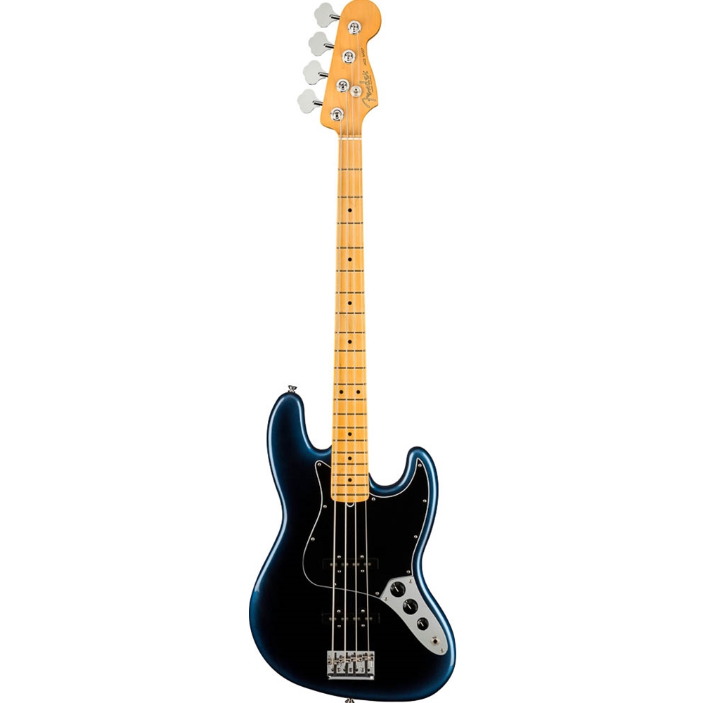 Fender 0193972761 American Professional II Jazz Electric Bass Guitar w/Deluxe Molded Case, Dark Night!