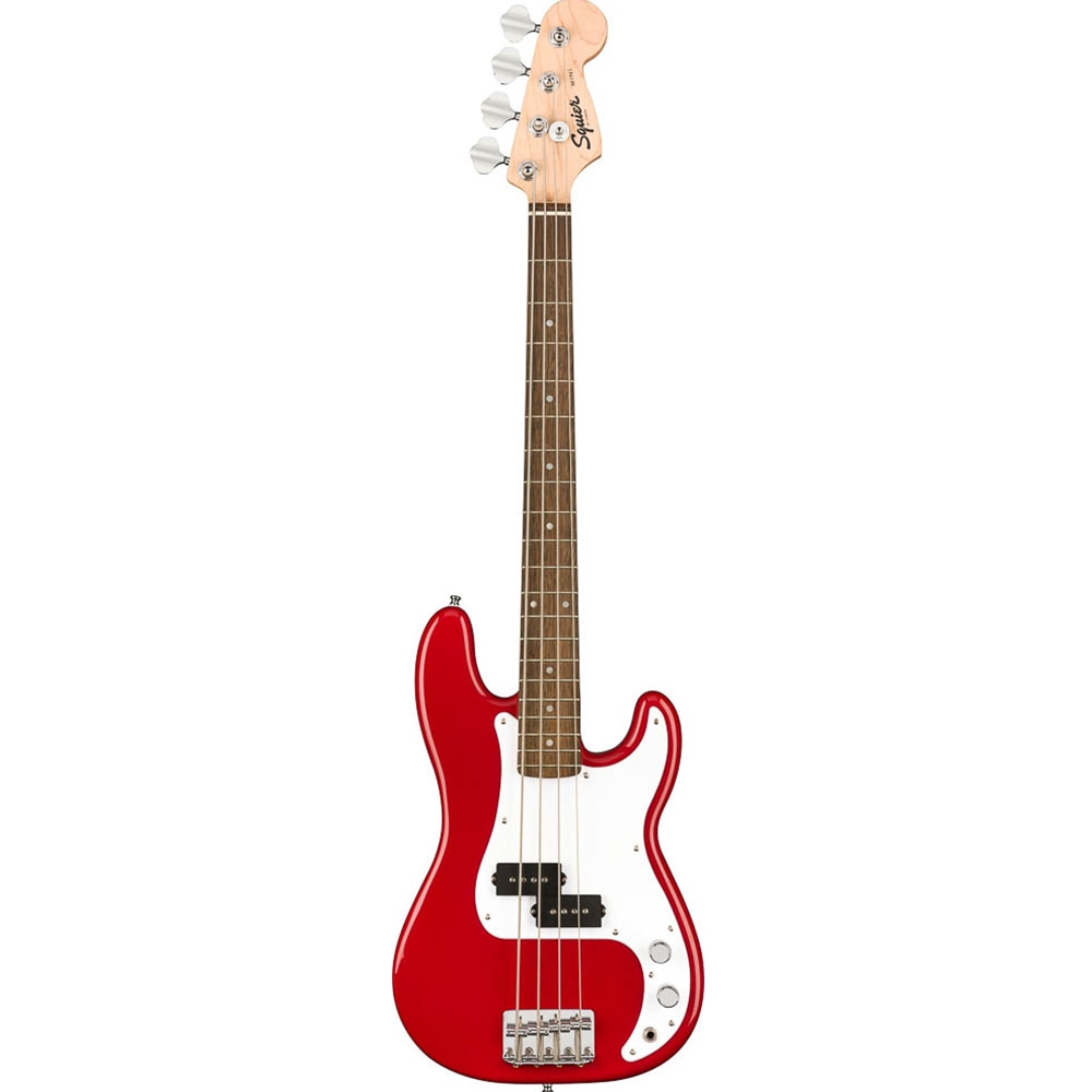 Squier 0370127554 Mini Precision Electric Bass Guitar, Dakota Red
