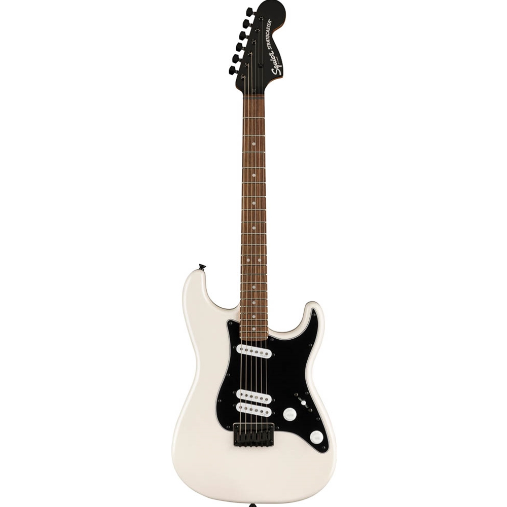 Squier 0370235523 Contemporary Stratocaster® Electric Guitar Special HT - Black Pickguard - Pearl White