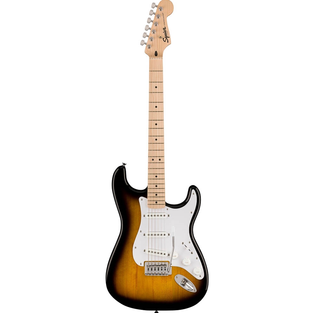 0373152503 Squier Sonic Stratocaster Electric Guitar, 2-Color Sunburst