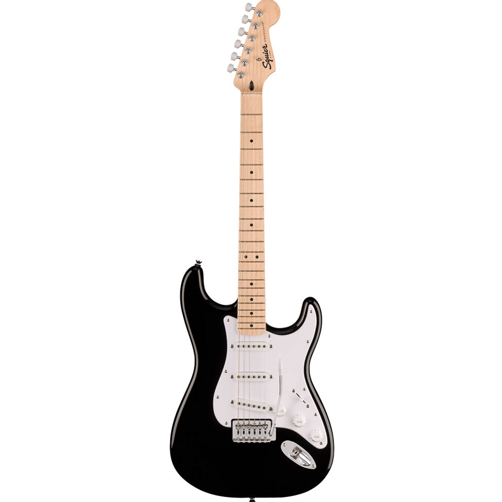 0373152506 Squier Sonic® Stratocaster® Electric Guitar - White Pickguard - Black