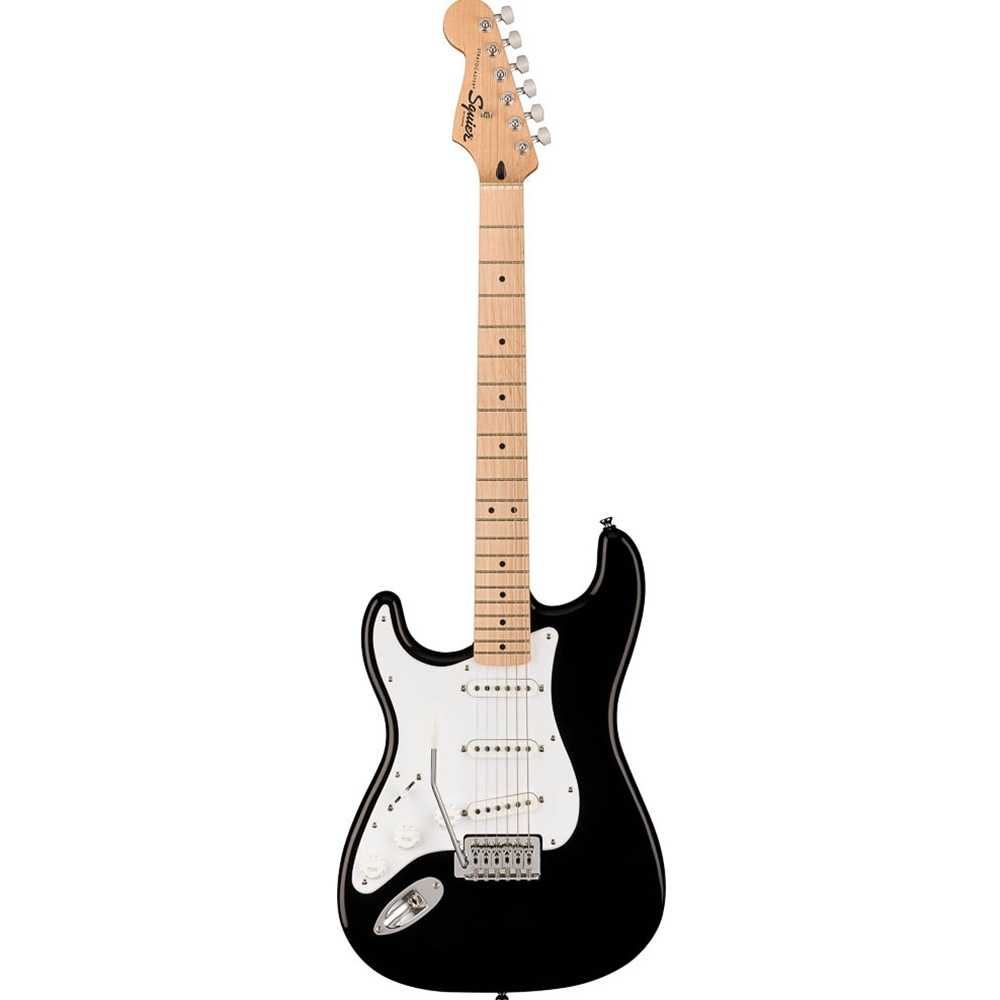 0373162506 Squier Sonic® Stratocaster® Electric Guitar Left-Handed - White Pickguard - Black