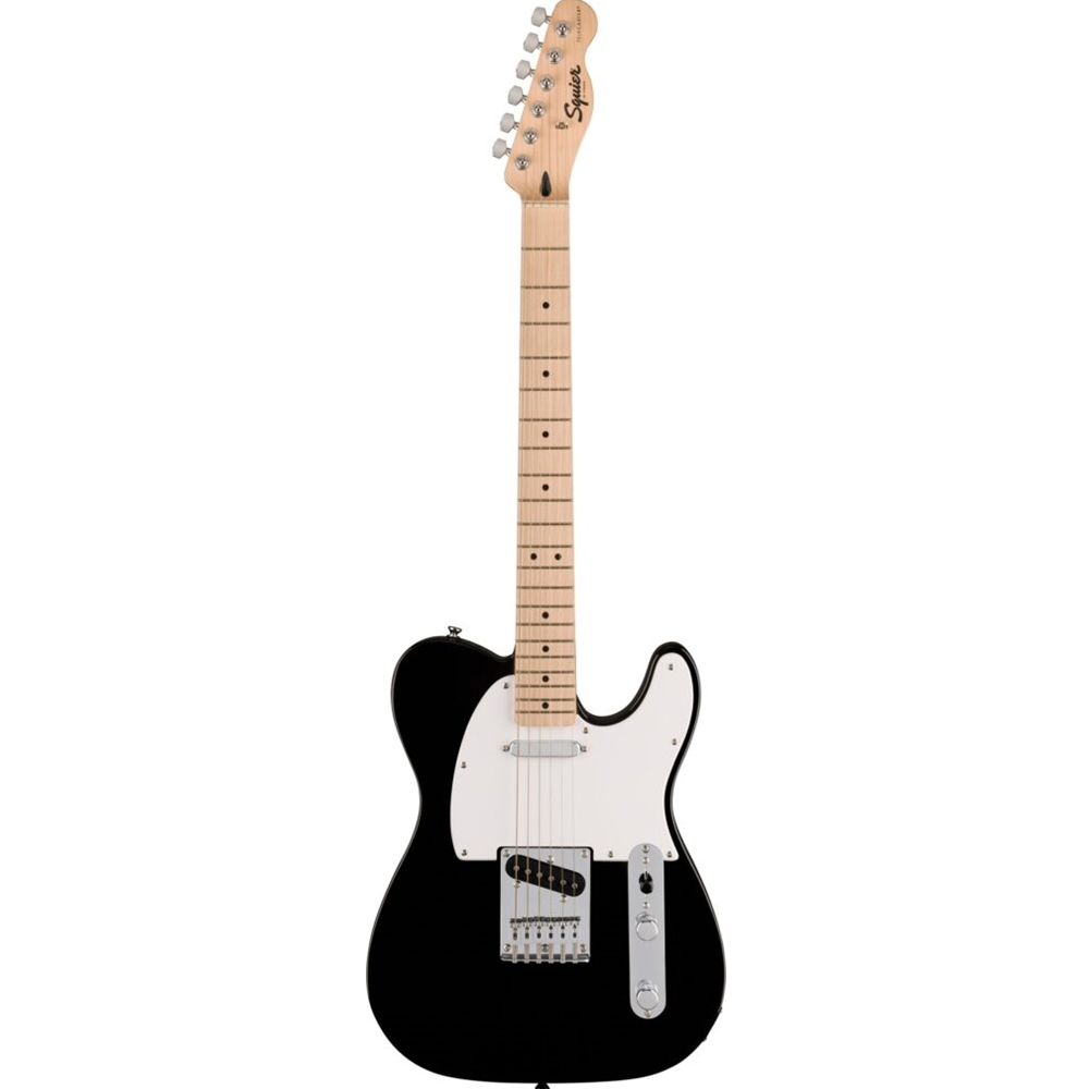 0373452506 Squier Sonic Telecaster Electric Guitar- White Pickguard, Black