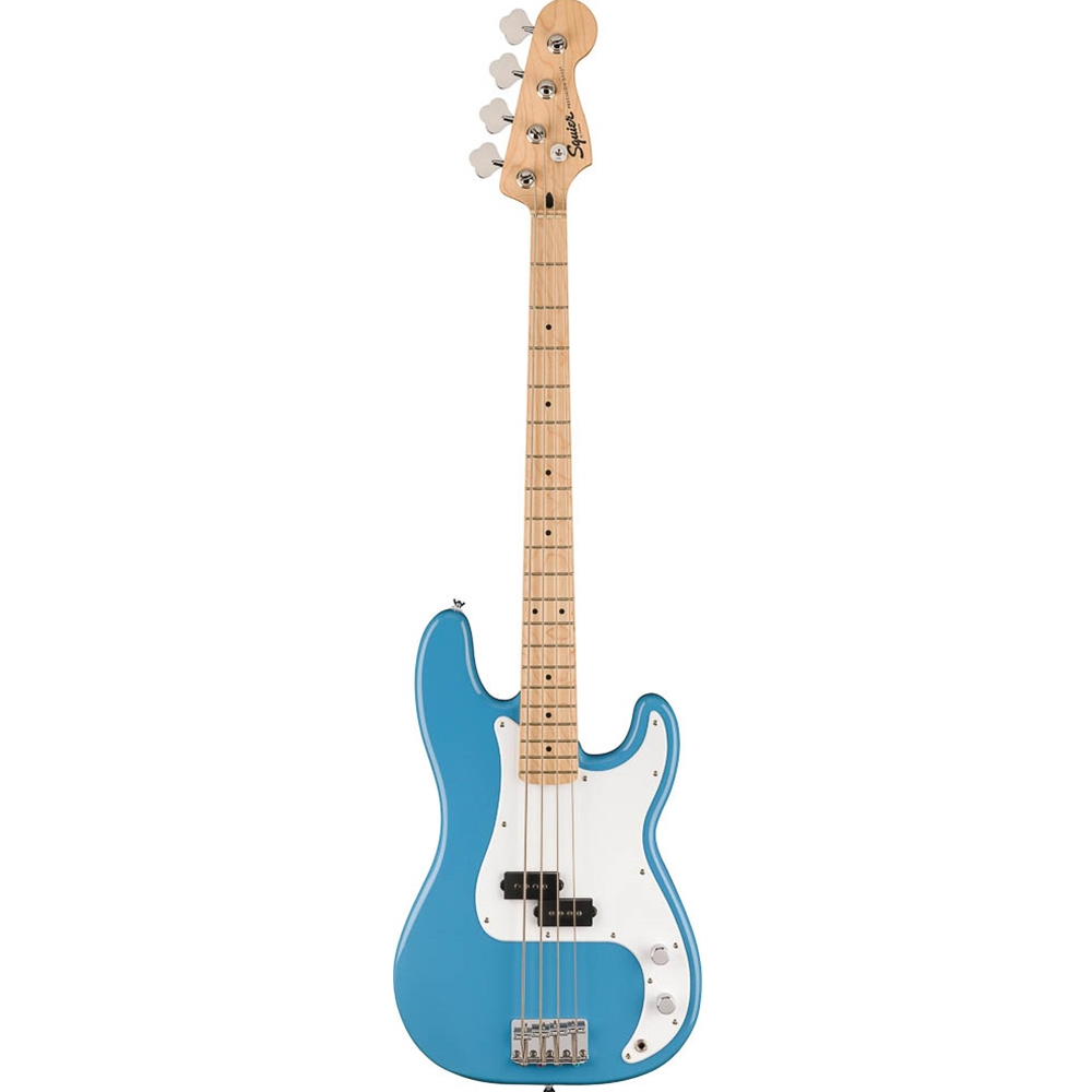 0373902526 Squier Sonic Precision Electric Bass Guitar, California Blue