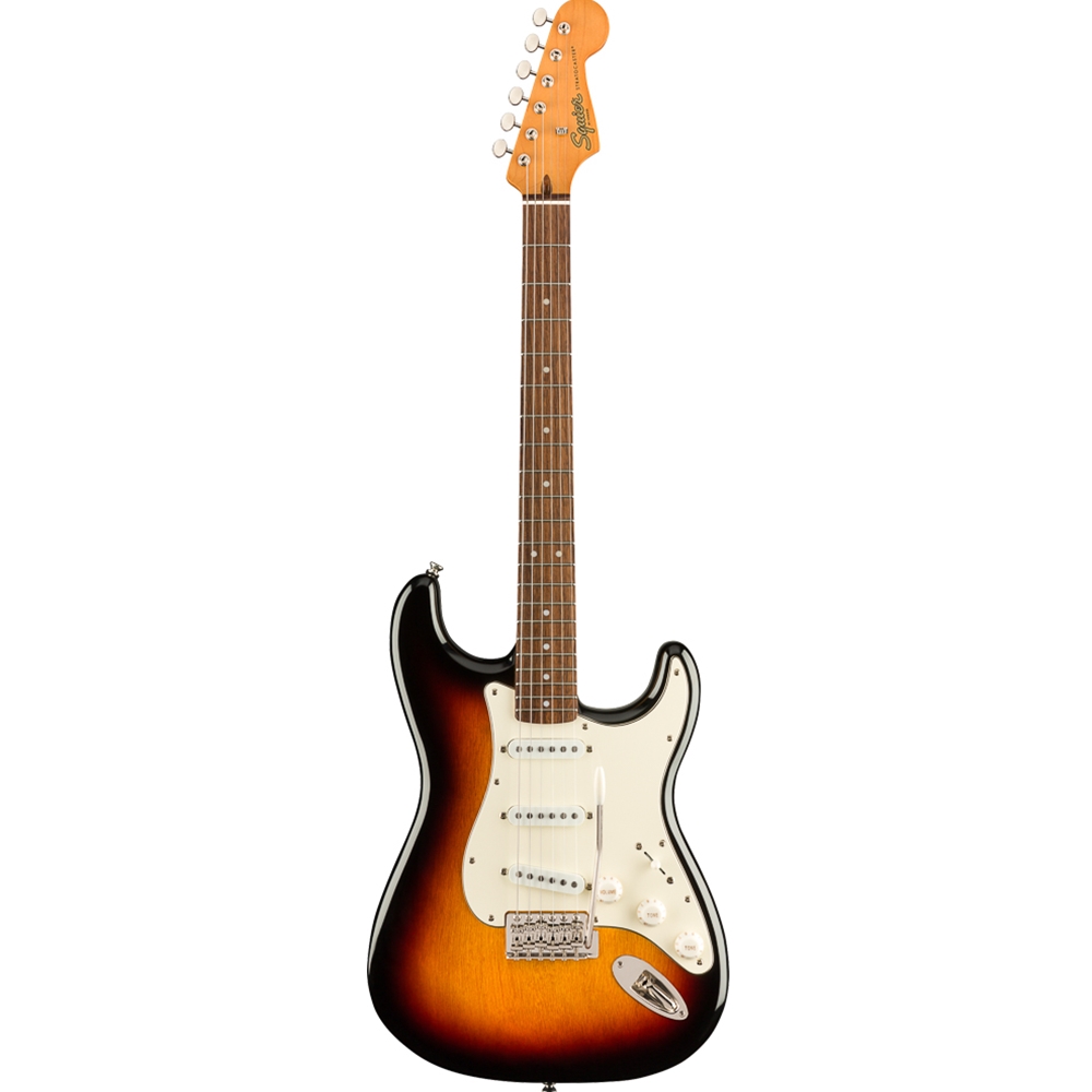 Squier 0374010500 Classic Vibe '60s Stratocaster Electric Guitar, 3-Color Sunburst