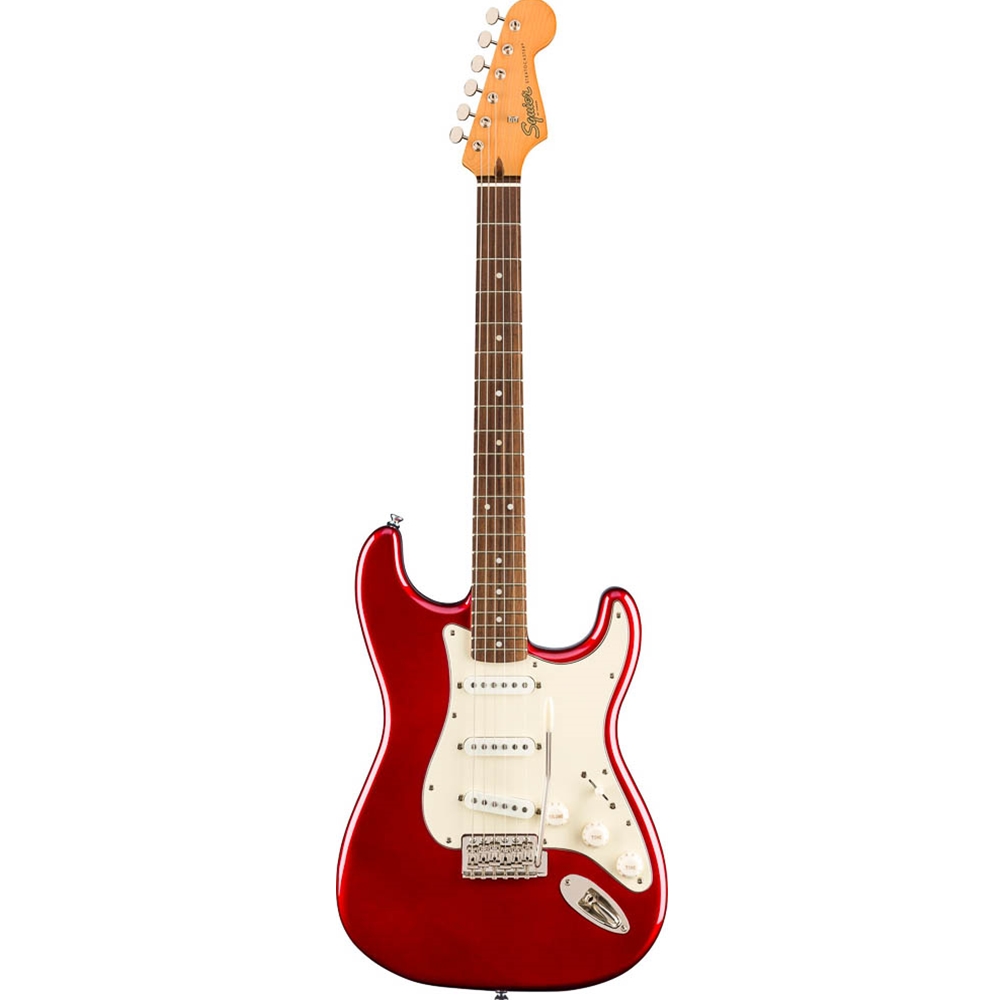 Squier 0374010509 Classic Vibe '60s Stratocaster Electric Guitar, Candy Apple Red