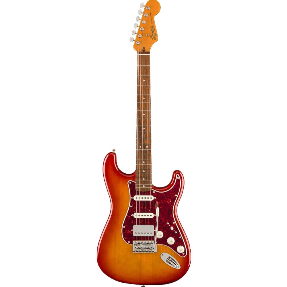 Squier 0374017547 Limited Edition Classic Vibe™ '60s Stratocaster® Electric Guitar HSS - Tortoiseshell Pickguard - Sienna Sunburst