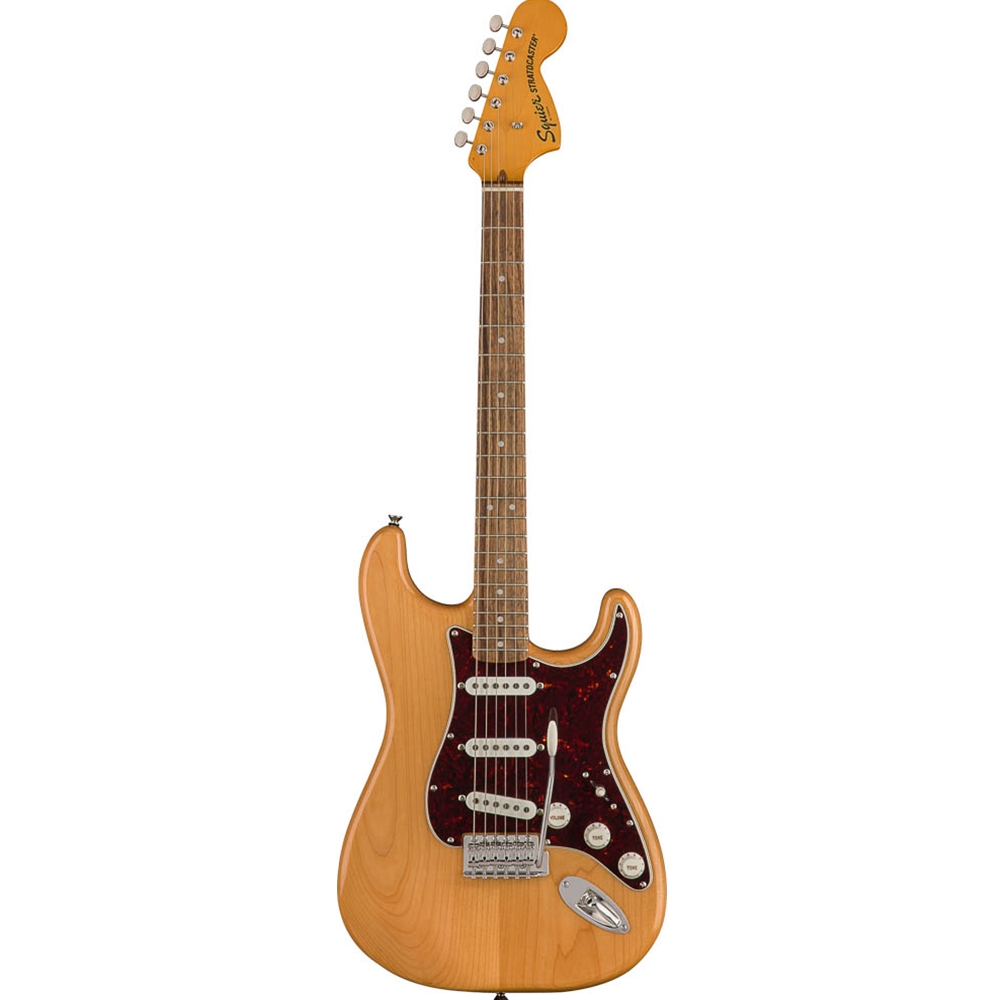 Squier 0374020521 Classic Vibe '70s Stratocaster Electric Guitar, Natural