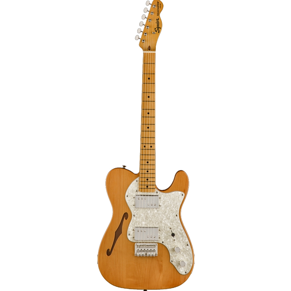 Squier 0374070521 Classic Vibe '70s Telecaster Electric Guitar, Thinline, Natural